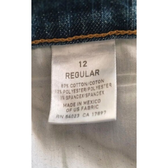 Old Navy The Diva Women Jeans size 12 Reg Ruff Torn Skater Sports Distressed - Picture 10 of 11